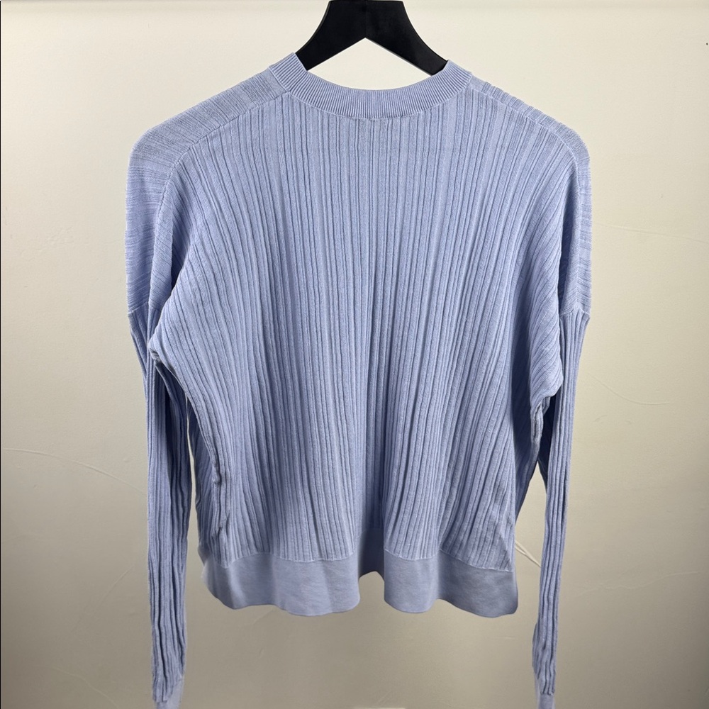 ACNE STUDIOS Ribbed Knit Sweater – Light Blue (Size XS) - Picture 3 of 4